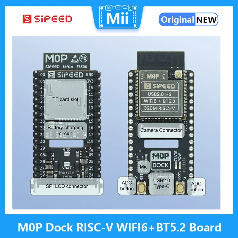 Sipeed M0P Dock BL618 TinyML RISC-V WIFI6 BT5.2 BLE Module Development Board