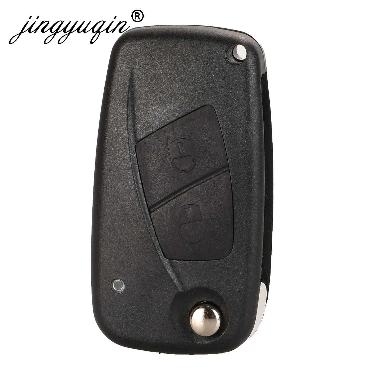 Jingyuqin flip dobrável remoto caso chave do carro capa escudo fob para fiat iveco punto ducato stilo panda idéia doblo bravo 2/3 botões