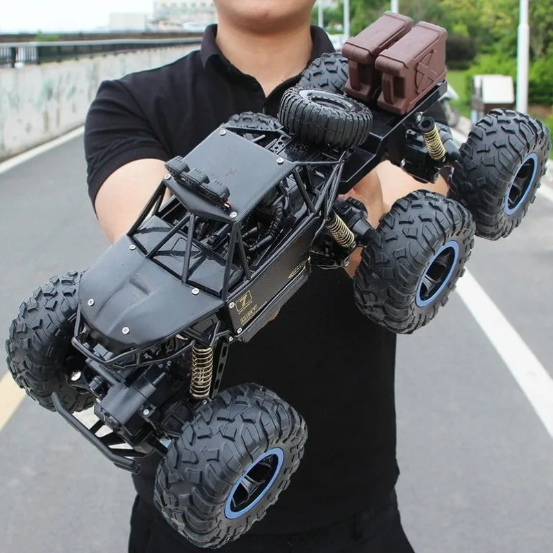 Dual Lithium Alloy RC Climbing Car,4WD Rechargeable Off Road Vehicle,Simulation Car Model,Birthday Gift