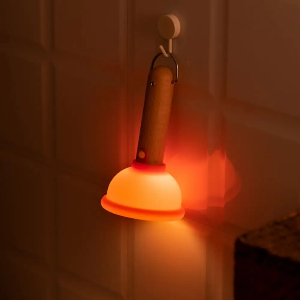 

Силиконовый материал, ночник для туалета, водонепроницаемый дизайн, устойчивая к падениям прикроватная атмосферная лампа, перезаряжаемая через USB, мягкое свечение