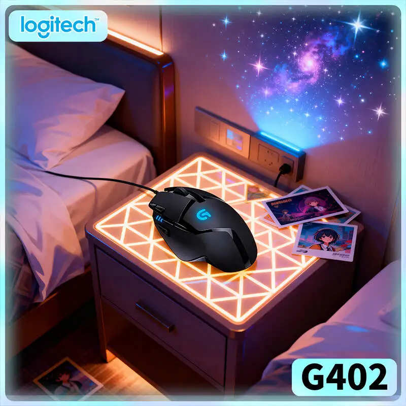 

Logitech G402 Hyperion Fury Mouse 32-Bit ARM Processor 8 Custom Buttons 500 IPS 4 DPI Levels for Competitive Play