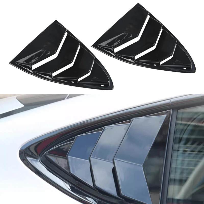 Car Rear Triangular Blinds Fit for Xpeng G6 Rear Triangular Blinds Carbon Fiber Set Air Outlet Modification Accessories