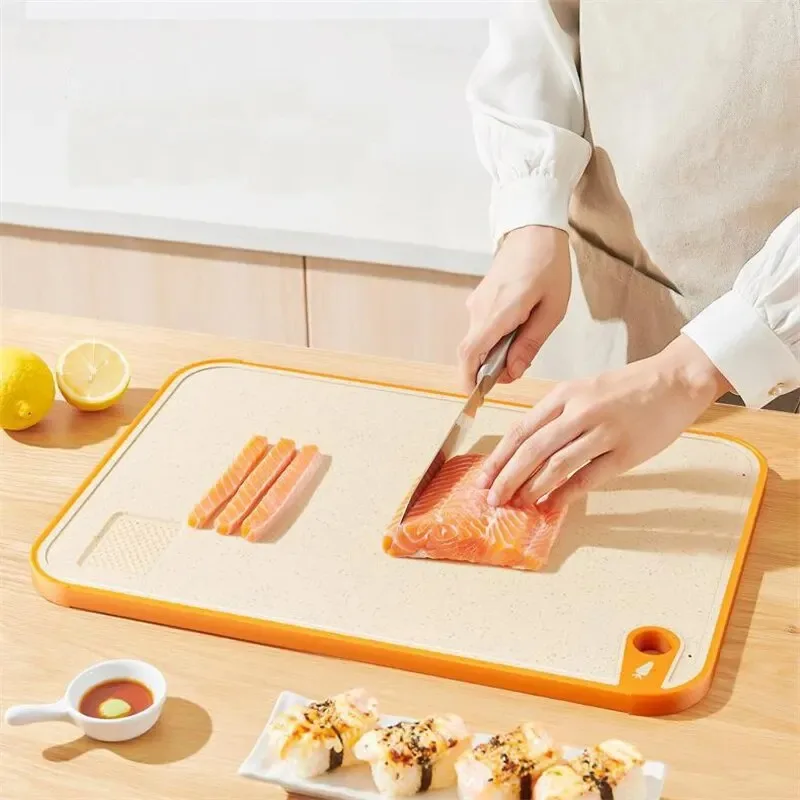 Double-Sided Antibacterial Cutting Board Home Kitchen Anti-mildew Anti-slip Plastic Multi-functional Sticky Board Antibacterial