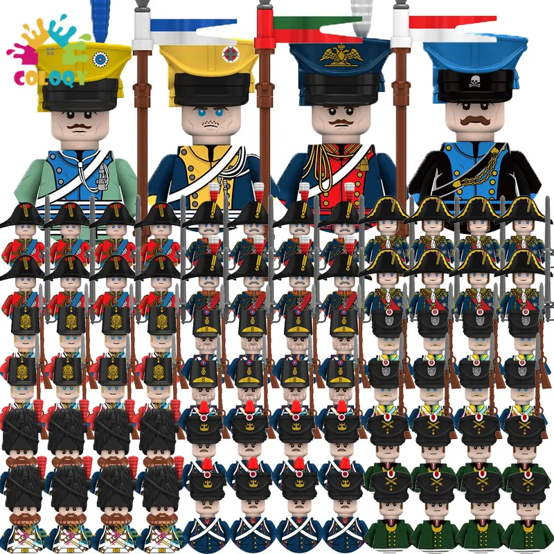 Kids Toys 22Pcs/10Pcs Napoleonic Wars Military Soldier Building Blocks Imperial Navy Figures Toys For Kids Birthday Gifts