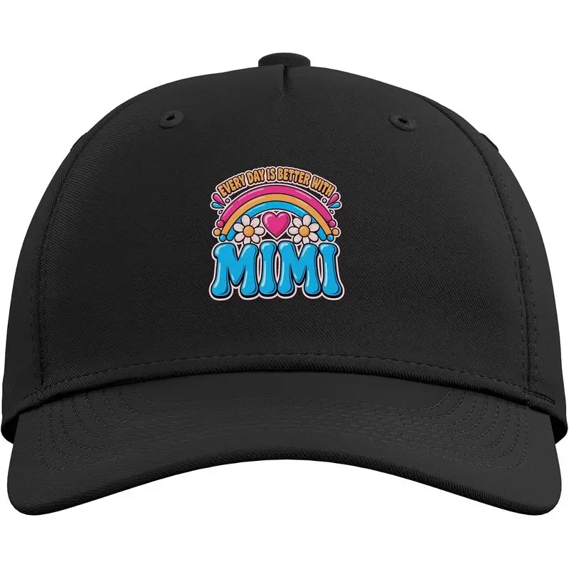 Every Day Is Better With Mimi Art Adjustable Baseball Hat