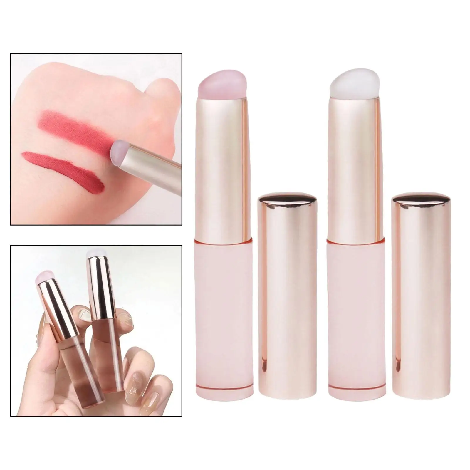 Siliconen lippenborstel Lipcrème-applicator voor dagelijks gebruik van lipgloss-oogschaduw
