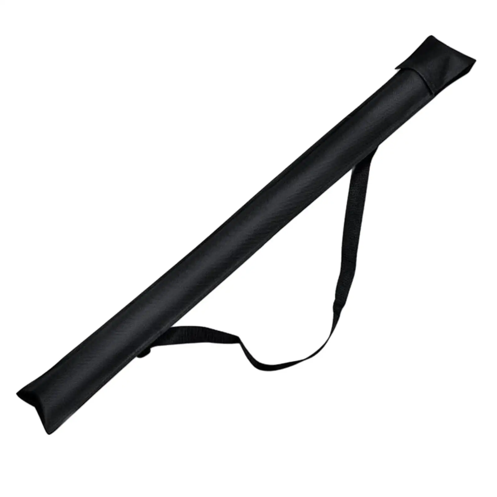 Portable Billiard Cue Bag Canvas Black Protective Case for Pool Cue Carrying Storage and Table Accessories