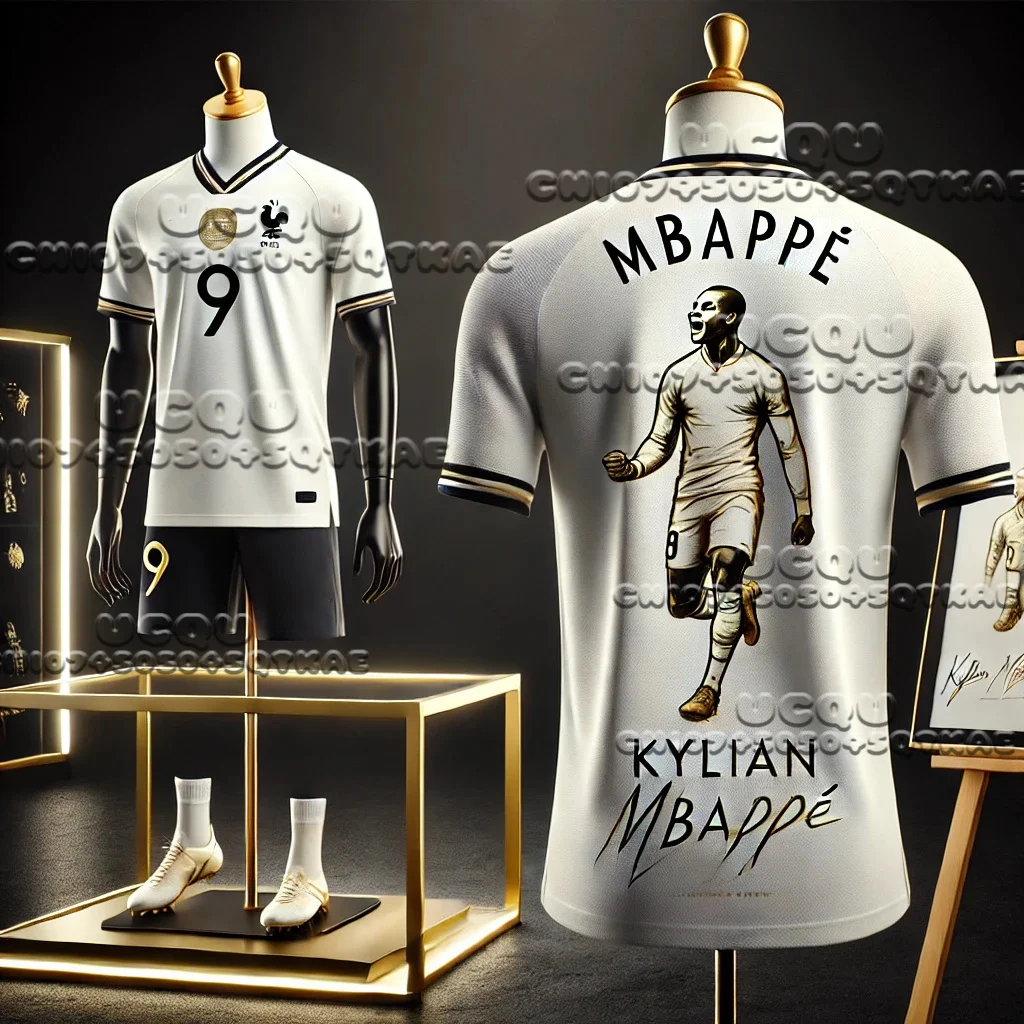 2025 WhatGPT تصميم القمم الرياضية الجديدة الرجال تي شيرت المشجعين خصيصا الرسومات Mbappe No.9 ثلاثية الأبعاد مطبوعة كرة القدم المحملة المشجعين للجنسين القمم