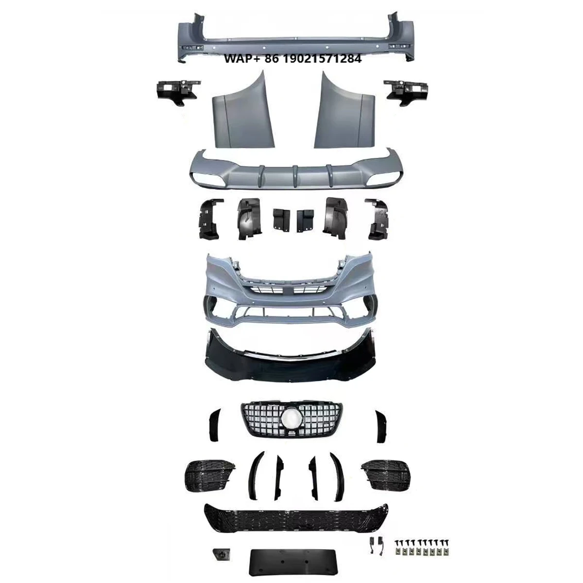 Vehicle-specific Bumper Body Kit for Mercedes Benz Sprinter W907 2018+ Upgrade to 2024 Sprinter AMG.
