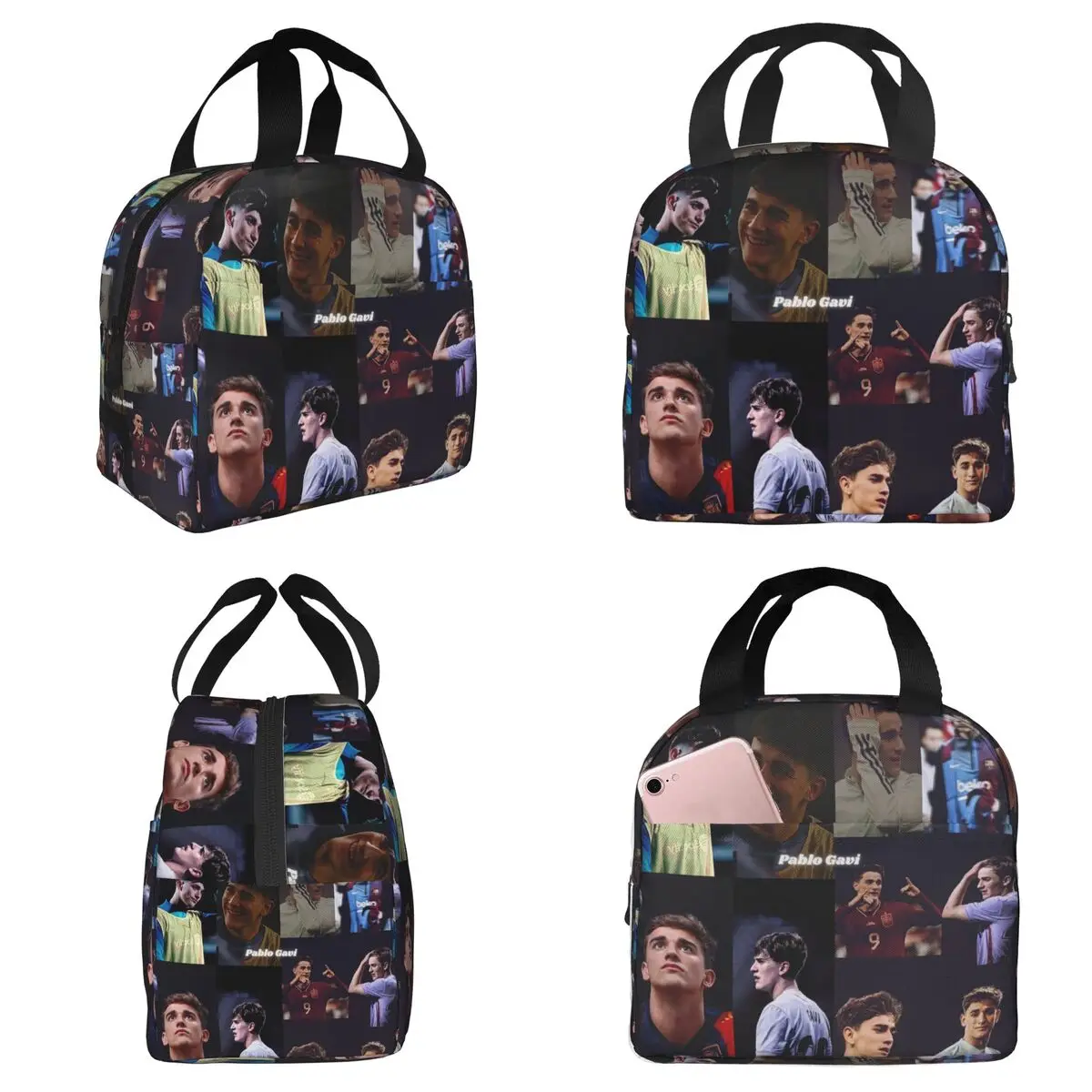 

Эстетичная термоизолированная сумка для обеда Pablo Gavi для женщин, офисная термосумка-холодильник для еды, портативный контейнер для ланчей