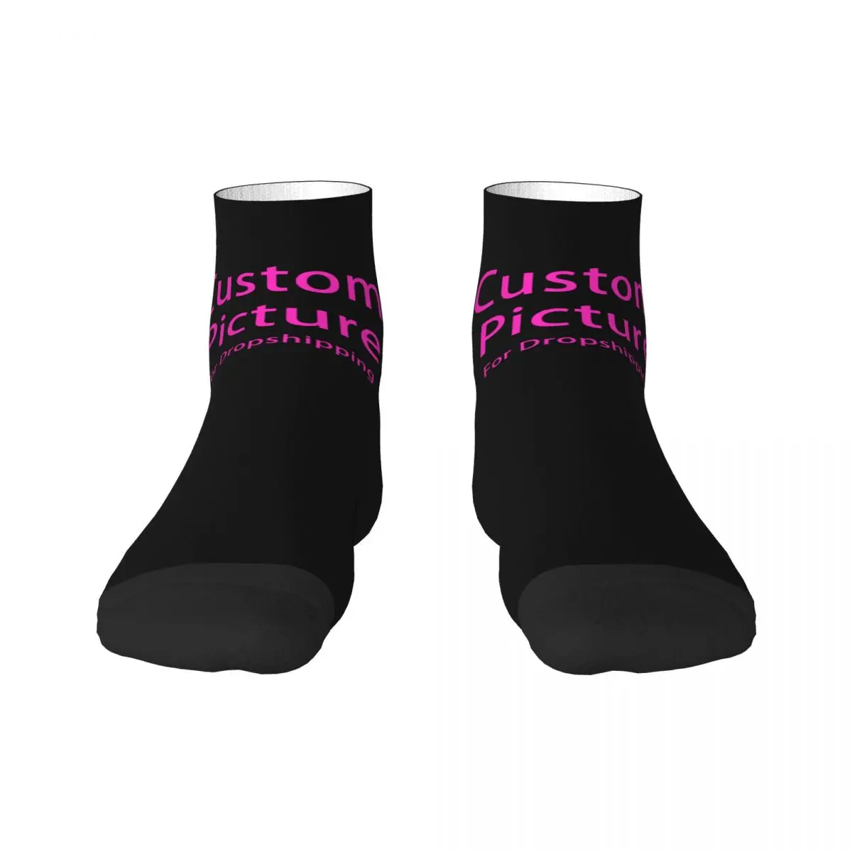 Cute Men's Personalized Custom Photo Logo Dress Socks Unisex Warm Breathbale 3D Print Customized DIY Print Crew Socks