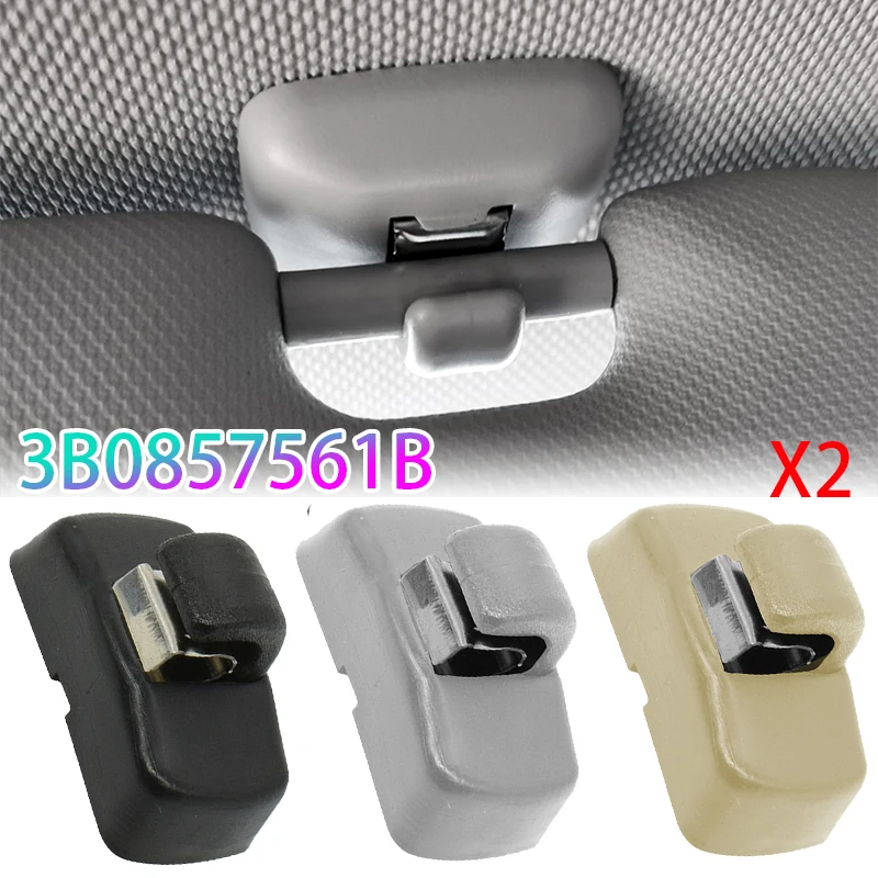

2pc Sun Visor Clip For Skoda Fabia Amarok Beetle Bora Transporter Passat Beetle Lupo Dawn Saveiro Sharan Golf Touran Caddy Gol