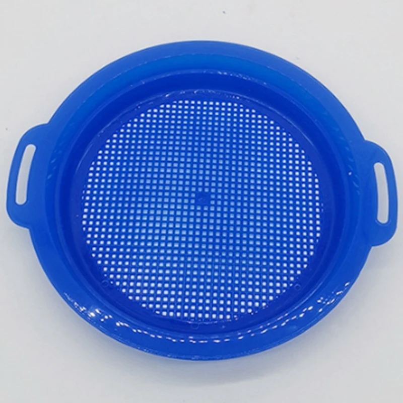 4PCS Stop Sand Sifter Sieves For Sand Beach 4 Pack Set Red Blue Yellow Green For Children Kids