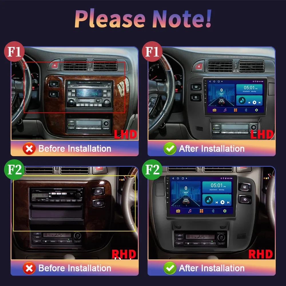 Android 14 For Nissan Patrol 1997-2005 LHD RHD Wireless Carplay Stereo Car Radio Multimedia Navigation Screen Head Unit GPS