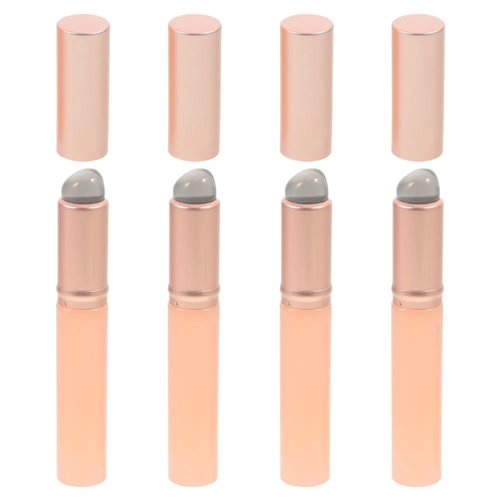 4Pcs Reusable Silicone Lip Brush Set Portable Makeup Tools for Precise Application Lipstick Lip Balm and Gloss