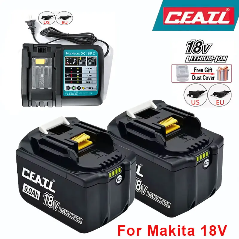 

2025 For Makita 18V/9000mAh lithium battery 15C high-power hand drill electric wrench battery