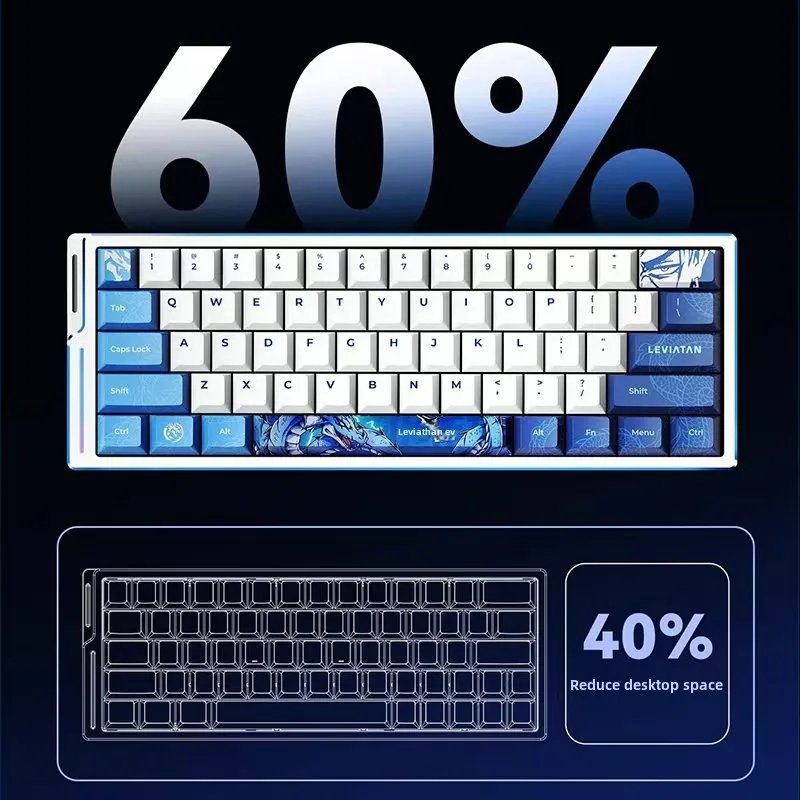 ATK Leviatan EDGE 60HE Magnetic Switch Mechanical Keyboard Wired 8000hz Office Gaming Aluminium Alloy Keyboard Custom Valorant