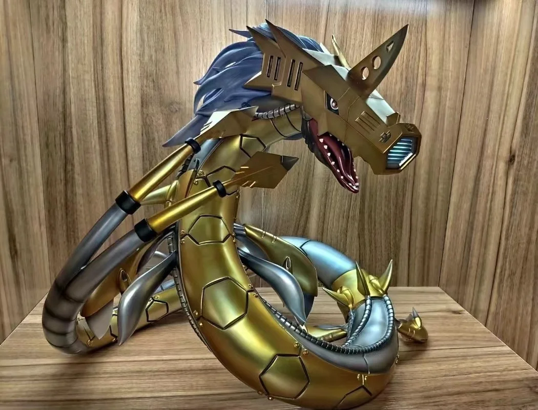 Digimon Adventure Anime Figure Metal Seadramon 40cm Action Figureine Gk Pvc Statue Model Collect Decoration Toys For Kid Gifts