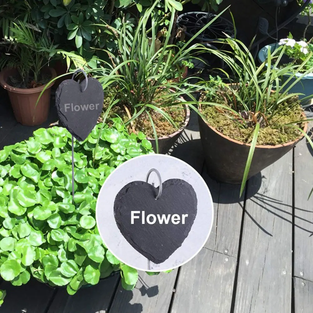 

3Pcs Garden Labels Weatherproof Durable with Sharp Iron Rob for Steady Stand in Home Gardens Pots Planters Black