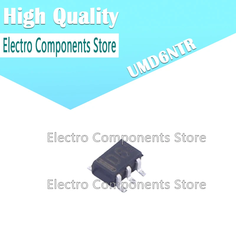 10PCS UMD6NTR SOT-363 D6 General Purpose Dual Digital Transistor