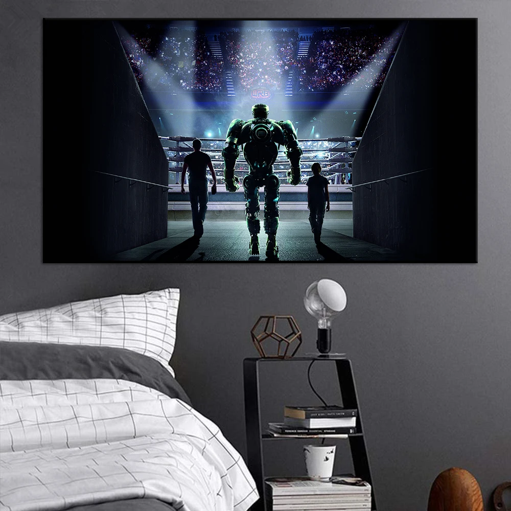 

Walt Disney Movies Real Steel Poster Modern Science Fiction Wall Art Canvas Painting Print For Room Home Decor Picture Cuadros