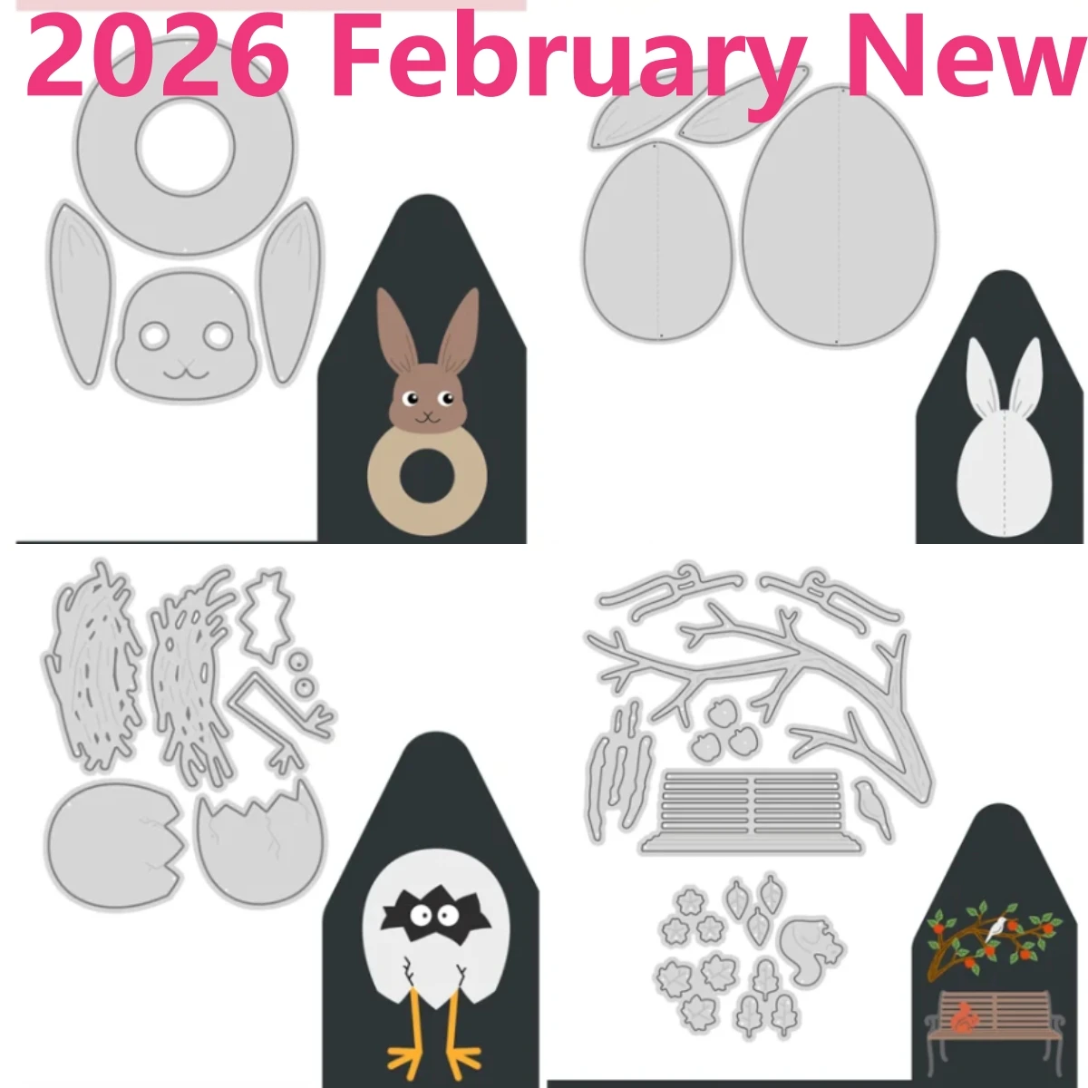 

Cherry Stamps 2026 NEW Cutting Dies Scrapbook Diary Decoration Stencil Embossing Template DIY Greeting Card Handmade