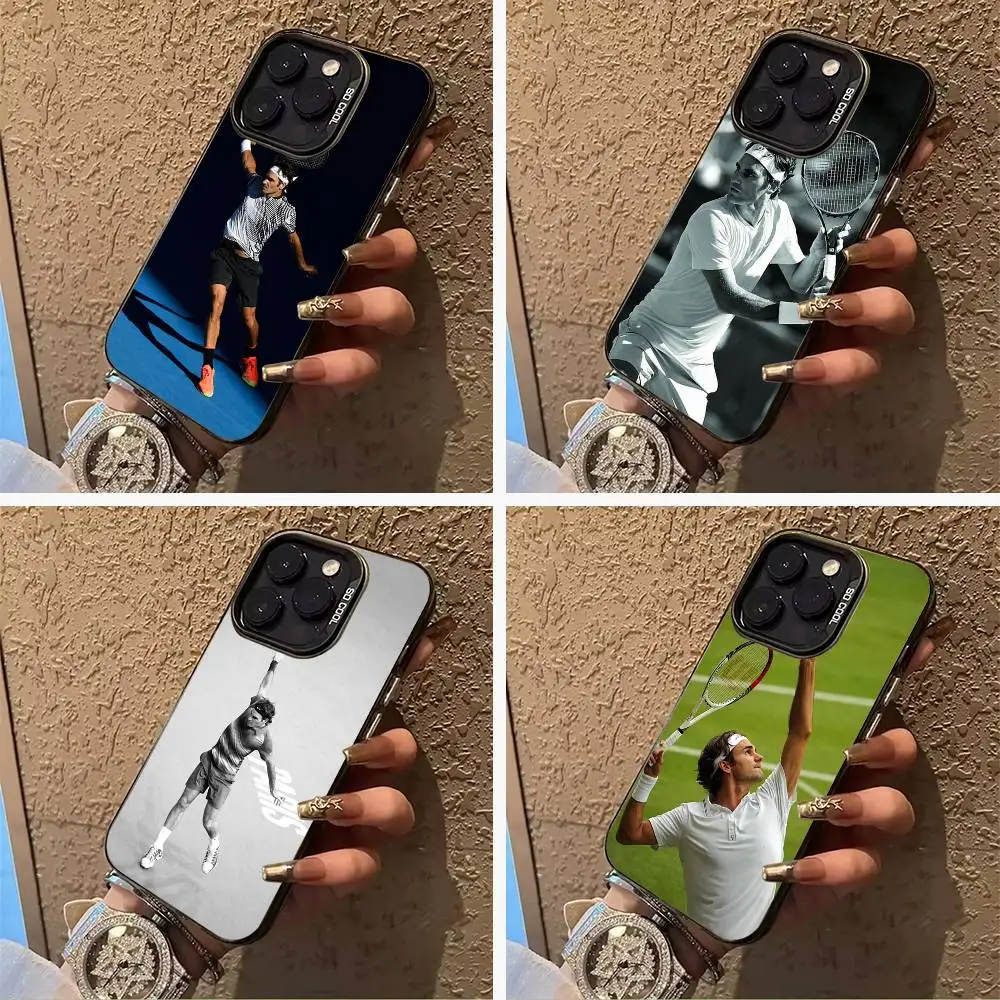 

Tennis-Roger Federer Phone Case For IPhone17 16 11 12 13 14 15 16 Pro Max Plus Cover Colored Silver Funda Bumber