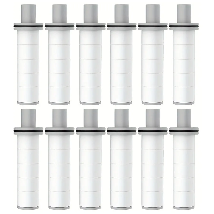 

12PCS Pack Shower Head Filter Replacement, Bathroom Shower Head Purifier Element, Compatible with Faucet Shower System, Easy to