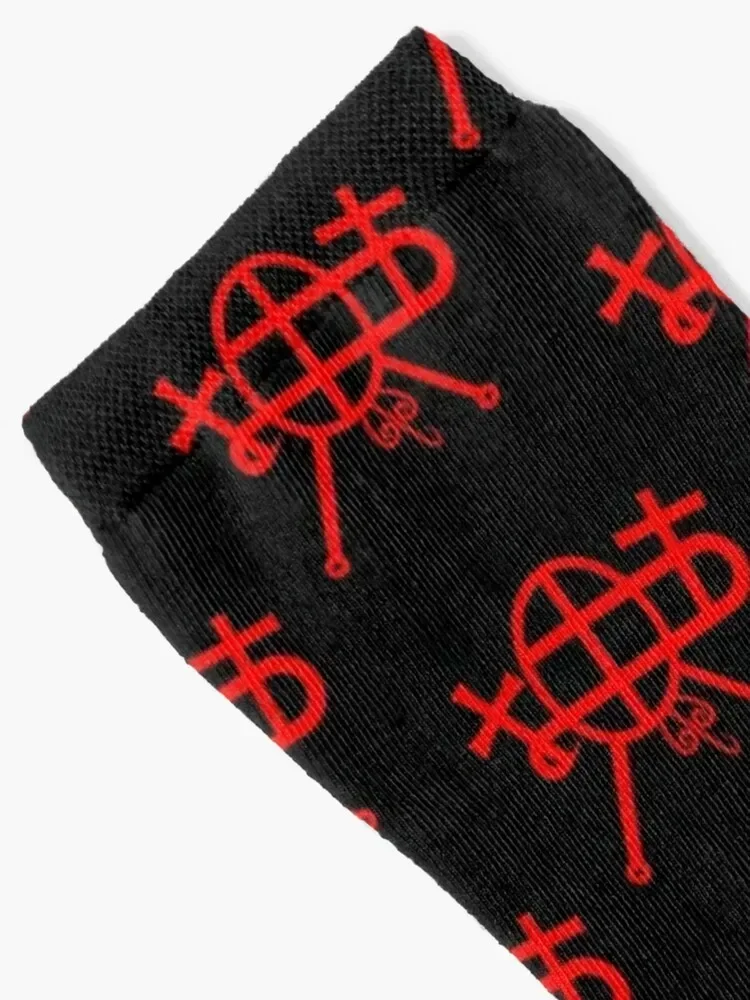 Baal's Red Seal Socks gym floor Socks Ladies Men's