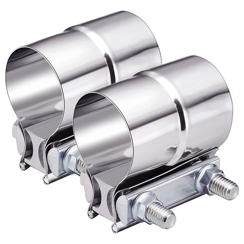 배기 클램프, 랩 조인트 배기 밴드, 슬리브 커플러, 스테인레스 스틸, 2 개