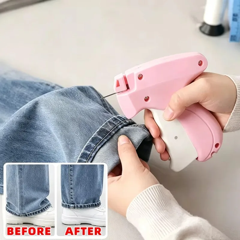 Clothing Fixer Micro Stitch Gun Price Tag Tagging Gun Quick Clothes Repair Garment Sewing Quilt Tacking Device Sewing Machine