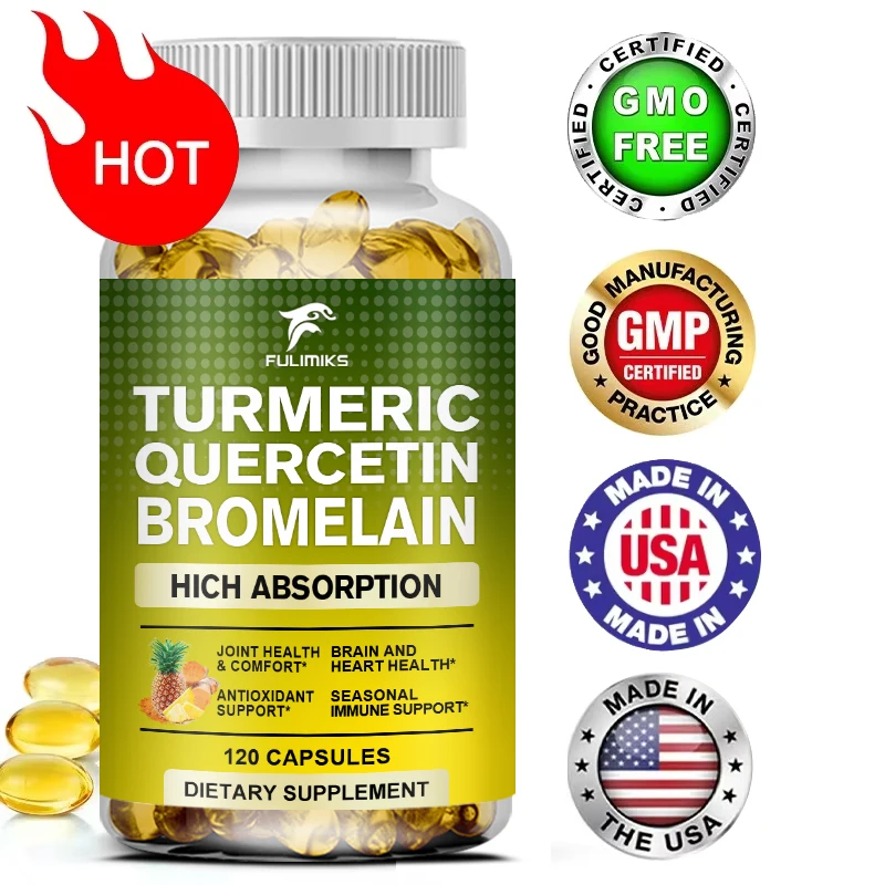 

Бромафоровые ферментные капсулы с запросином + куркумой-кукурином — поддерживает пищеварение и здоровье суставов — высокое впитывание