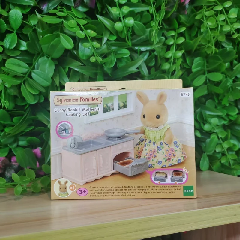 Sylvanian Families Girl's Wash Clean Room Sunny Rabbit Mutterkochset 5777/5778/5779 Möbelserie Simulation Kinderspielzeug