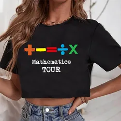 Ed Sheeran Mathematics Tour Crop T-Shirt women