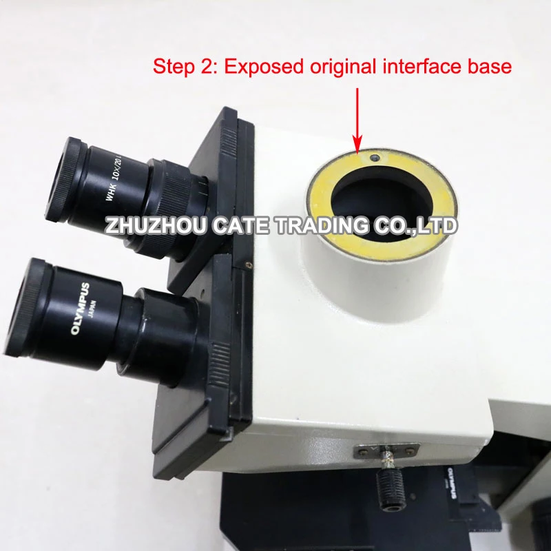 Trinokulares Mikroskop CCD-Adapter BH2 Trinokular-Schnittstellen-Konvertierungsbasis für Olympus Biological Stereo AX BX CX MX CX2 BX2 SZX – Detail 5