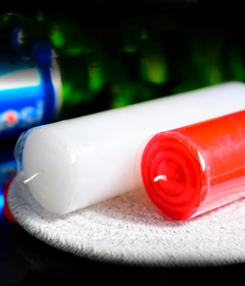 

2 PCS 16cm Big Candle Long Burning Time 60 Hours Emergency Use Candle Home Power Outage Lighting Candle Yellow Big Candles