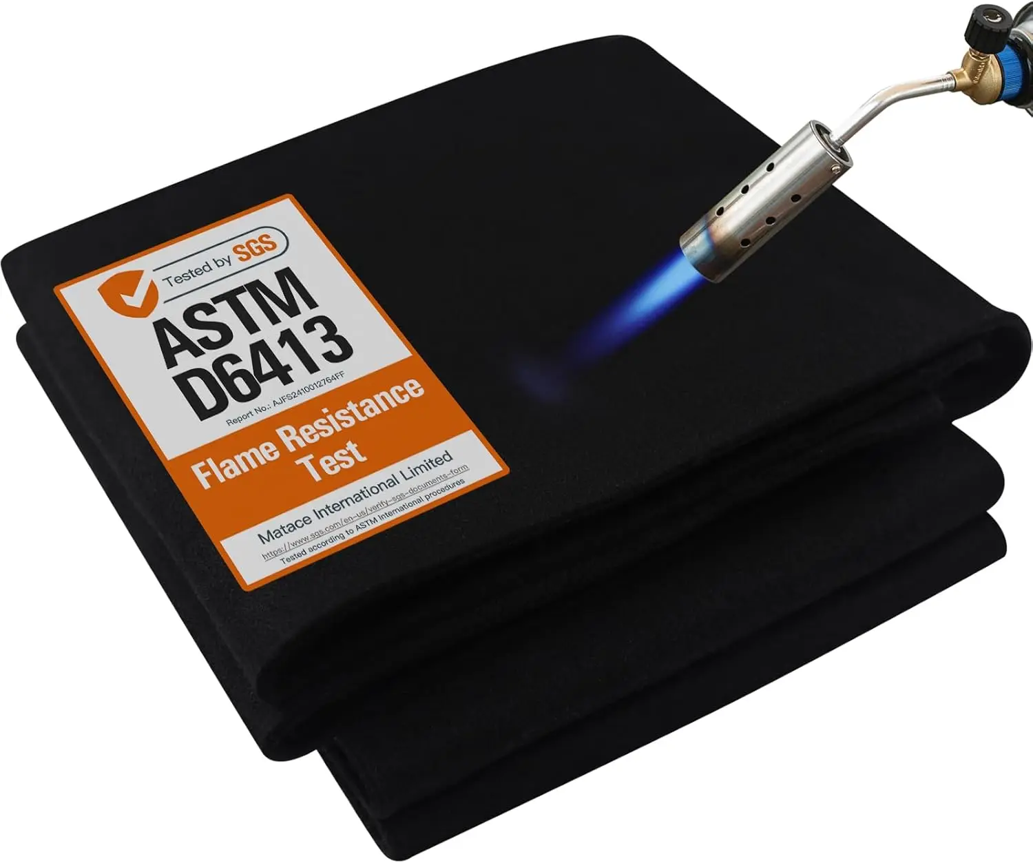 

Fireproof Welding Blanket 4x6 Feet, 5mm Carbon Felt Heat Shield for Brazing, Automotive Repair, Grill & Smoker