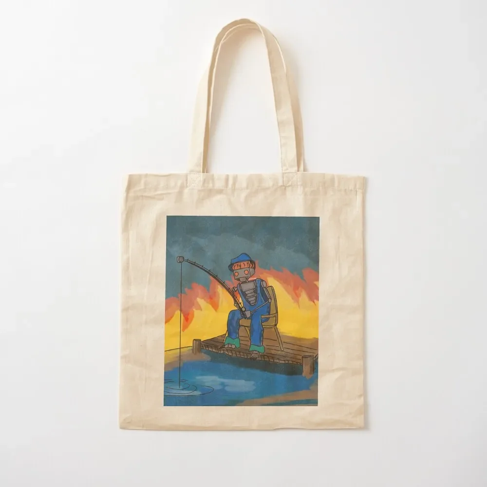 

Fishing for Fishies Tote Bag shopping trolley bag canvas tote bag