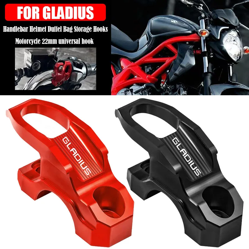 

Для SUZUKI Gladius SFV650 SFV650 GLADIUS400 SFV алюминиевые аксессуары для мотоциклов с ЧПУ, крючок для шлема, крючок для сумки, держатель, вешалка