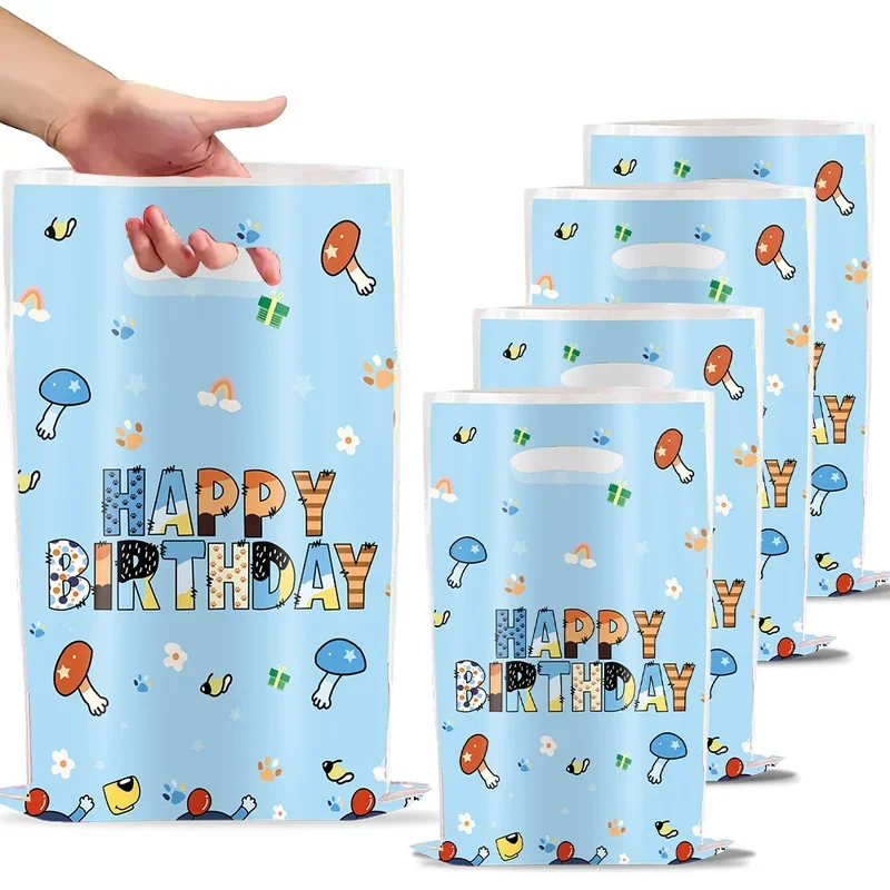 New Bluey Bingo Family Theme Party Disposable Gift Bag, Candy Bag, Children\'s Party Decoration and Organizing Supplies