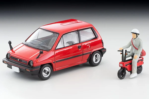 Tomytec Tomica TLV N272A/B City R with Motocompo 81 JDM Limited Edition Simulation Alloy Static Car Model Toy Gift