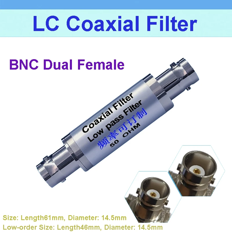 Filter Low Pass LC LPF 1MHz BNC Male Female Coaxial / Filter High Pass 100KHz HPF SMA Hole Pin
