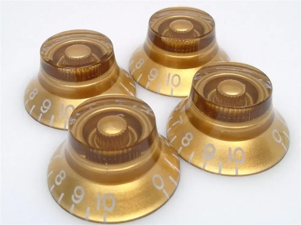 4pk-Gold Top Hat Knob