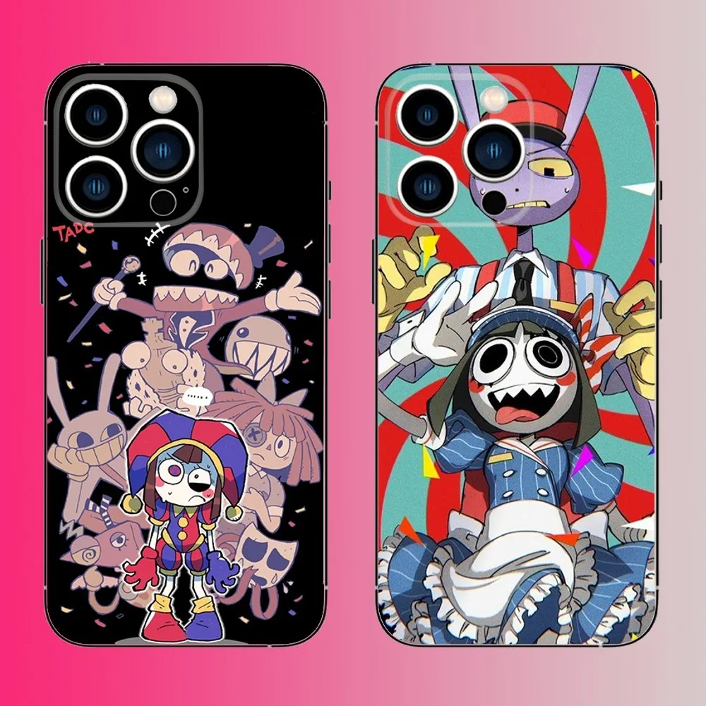 Funny A-Amazing D-Digital C-Circus Phone Case For iPhone 16,15,14,13,12,11,Pro,Max,Plus,Mini,X,XS,XR,8,7,6,S,SE Soft Black Case