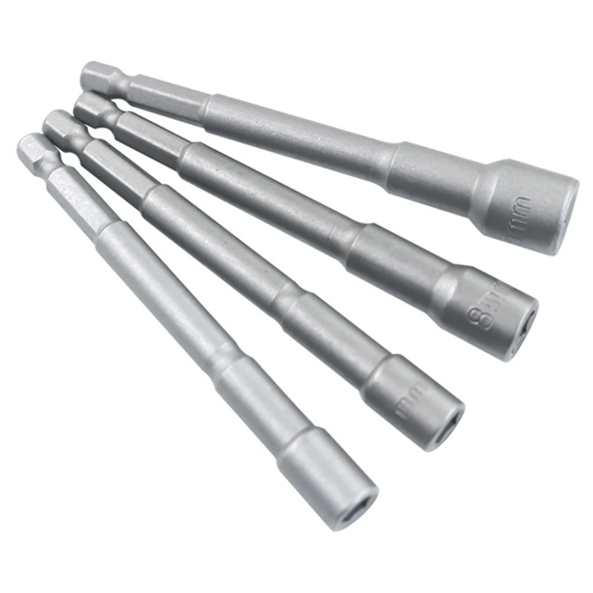 Magnetic Impact Nut Screwdrive Socket Set Metric Grade Nut  Driver Drill Bit Set 6.35mm Hex Shank 100mm Drill Bits Adapter Tools
