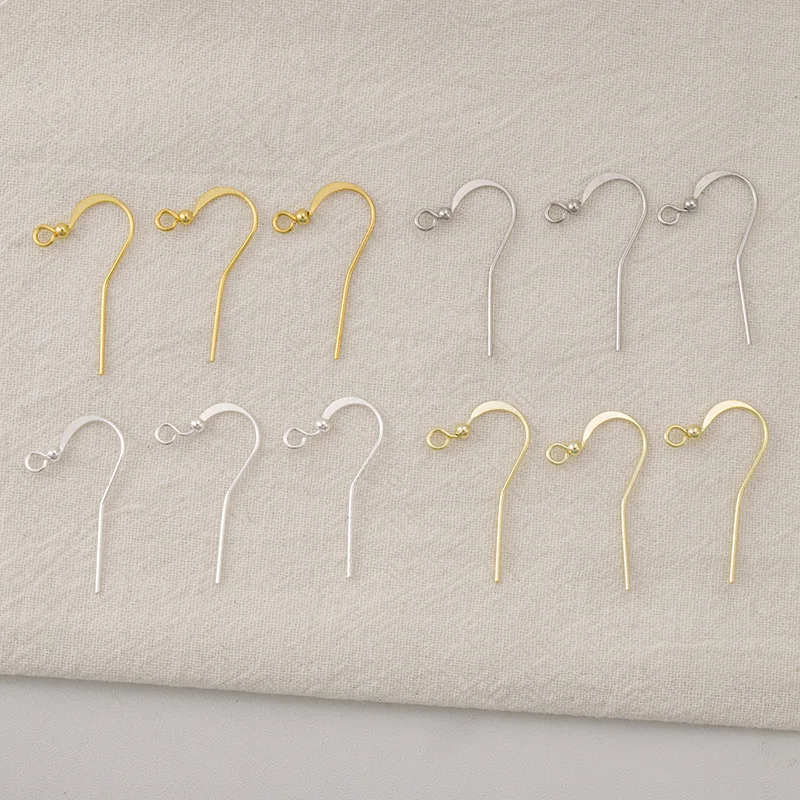 

Earrings Hook Flat Fishhook 14k 18k Gold Color Plated Copper Earwires Hypoallergenic Diy Jewelry Findings Wholesale