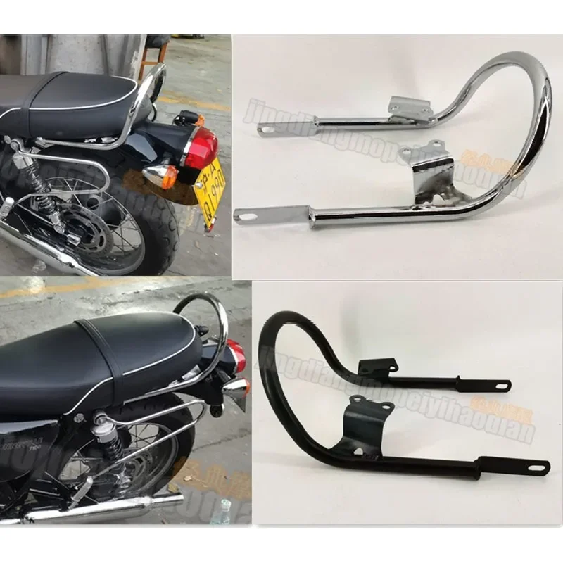 

Rear Passenger Grab Rail Bar for Triumph Bonneville T120 T100 2016-2017 2018 2019 2020 2021 2022 2023 2024 16-24 Black Chrome A