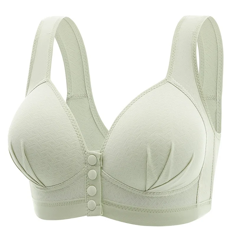 Front-button Brassiere Nursing Bra Vest-style Wireless Liftsshapes Side Support Beautful Back One Hand Access Postpartum Daily