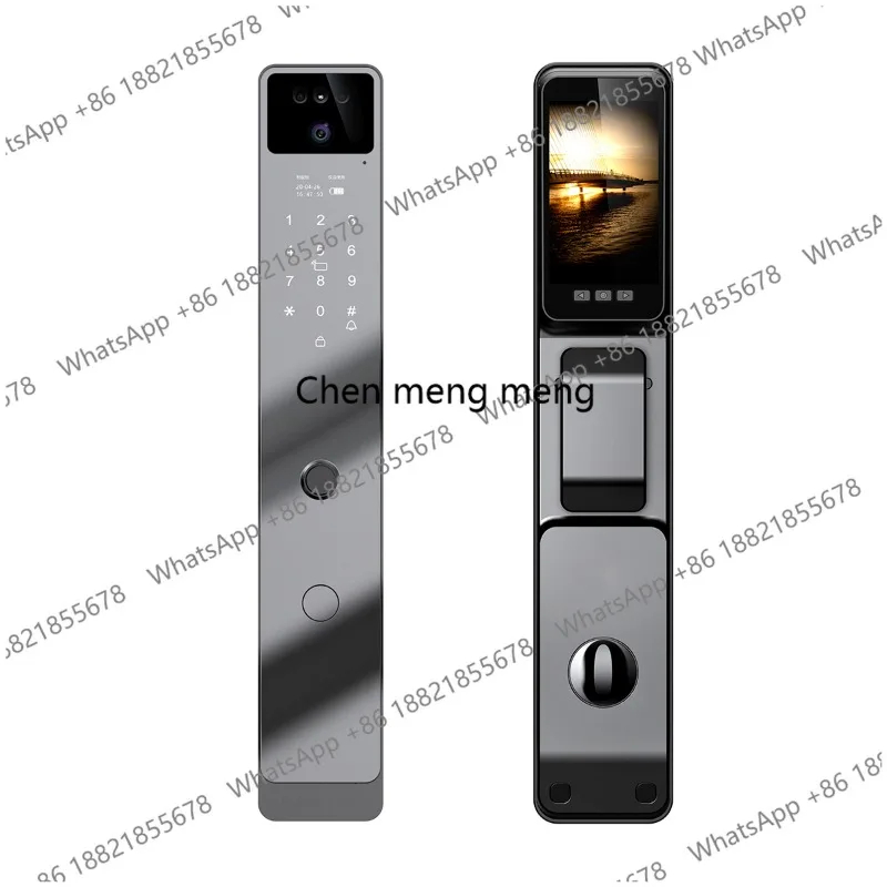 

Умный замок для дома с защитой от взлома, с функцией распознавания отпечатков пальцев, камерой и кодовым замком для больших дверей