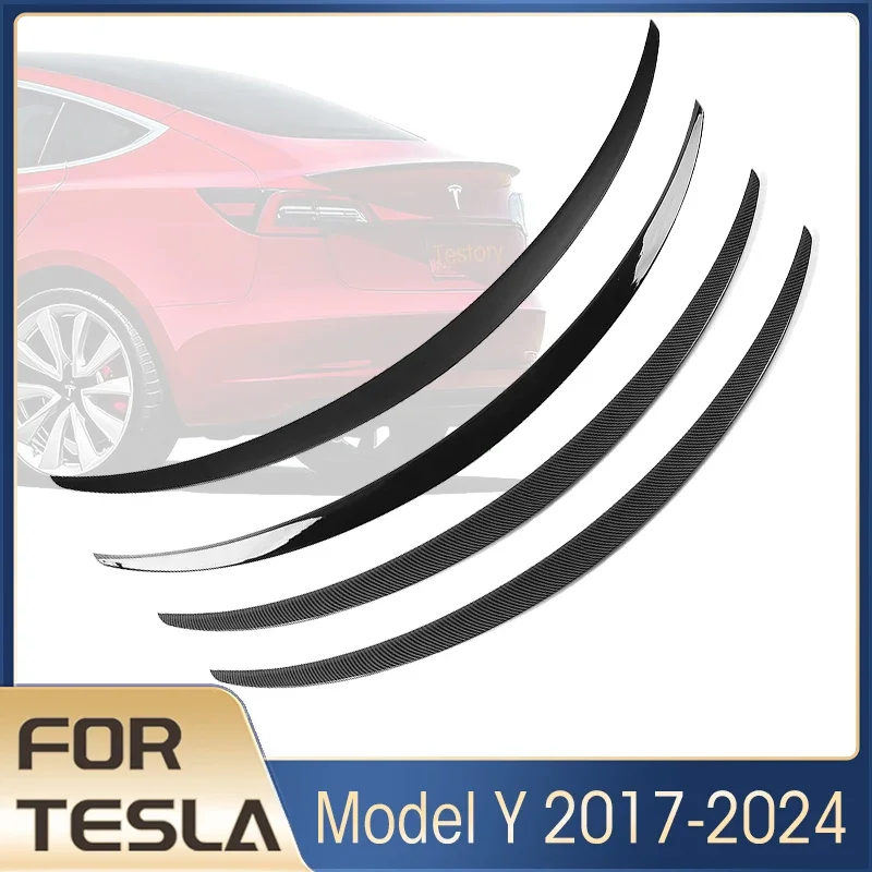 Spoiler für tesla modell y 2017 zubehör abs materialien spoiler & flügel fit tesla modell y 2007-2015 heck kofferraum lippen spoiler